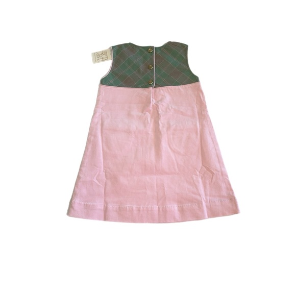 Charming The Beaufort Bonnet Company Girls’ Pink Corduroy Shift Dress - Picture 3 of 4